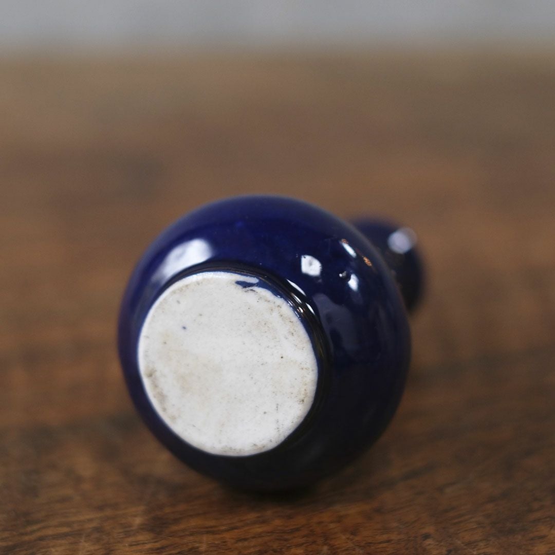 アンティークフラワーベース 一輪挿し 小さな花瓶 陶器 花モチーフ イギリス6