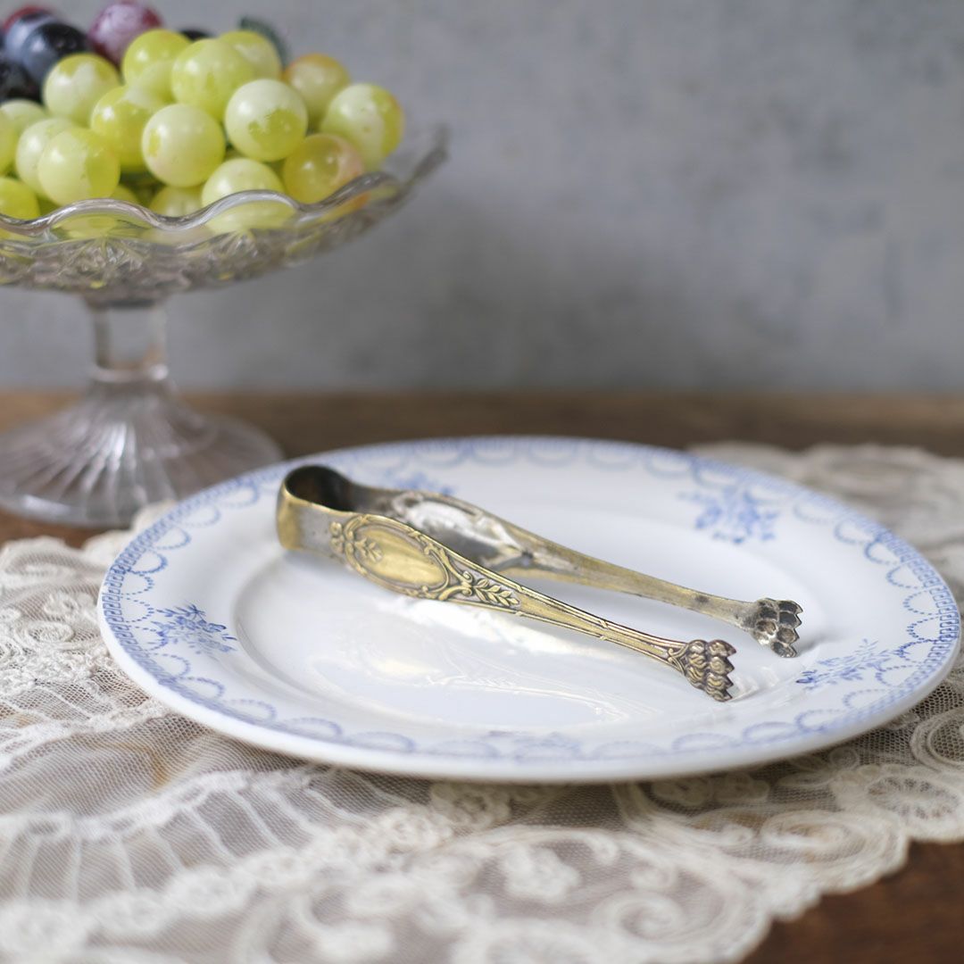 アンティーク トング 鳥獣爪 シュガートング アイストング フランス