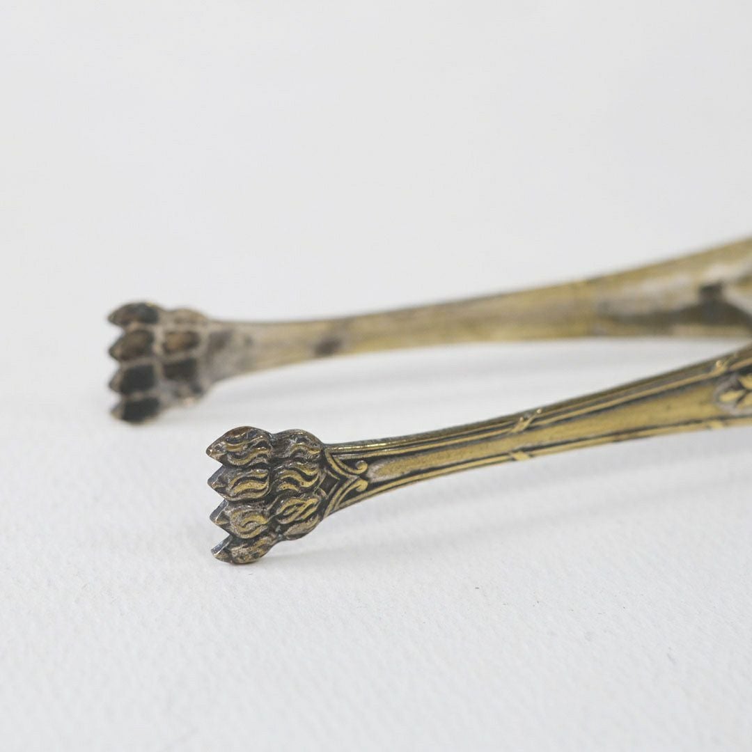 アンティーク トング 鳥獣爪 シュガートング アイストング フランス7