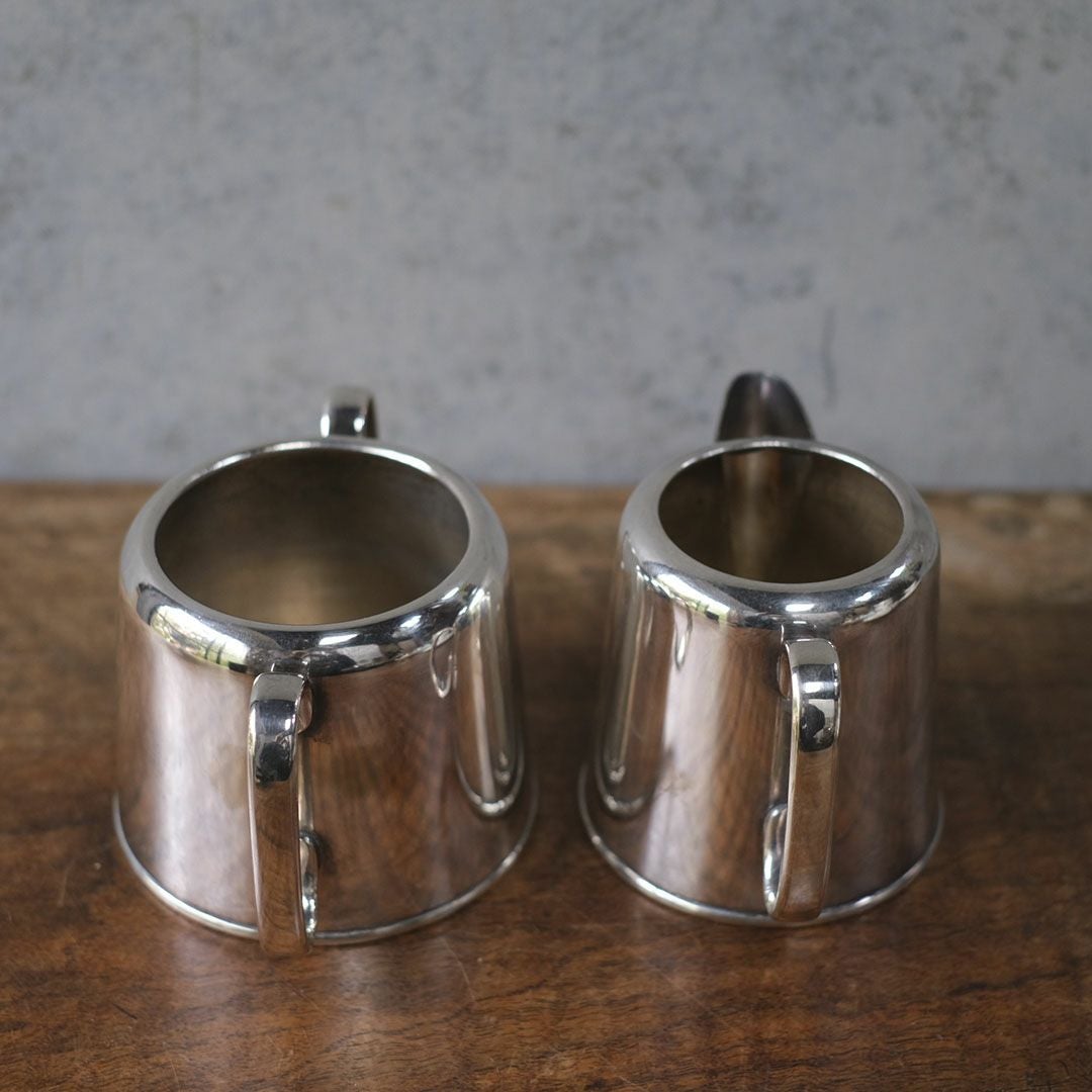 アンティークミルクジャグ&シュガーボウル セット シルバープレート 銀メッキ イギリス3