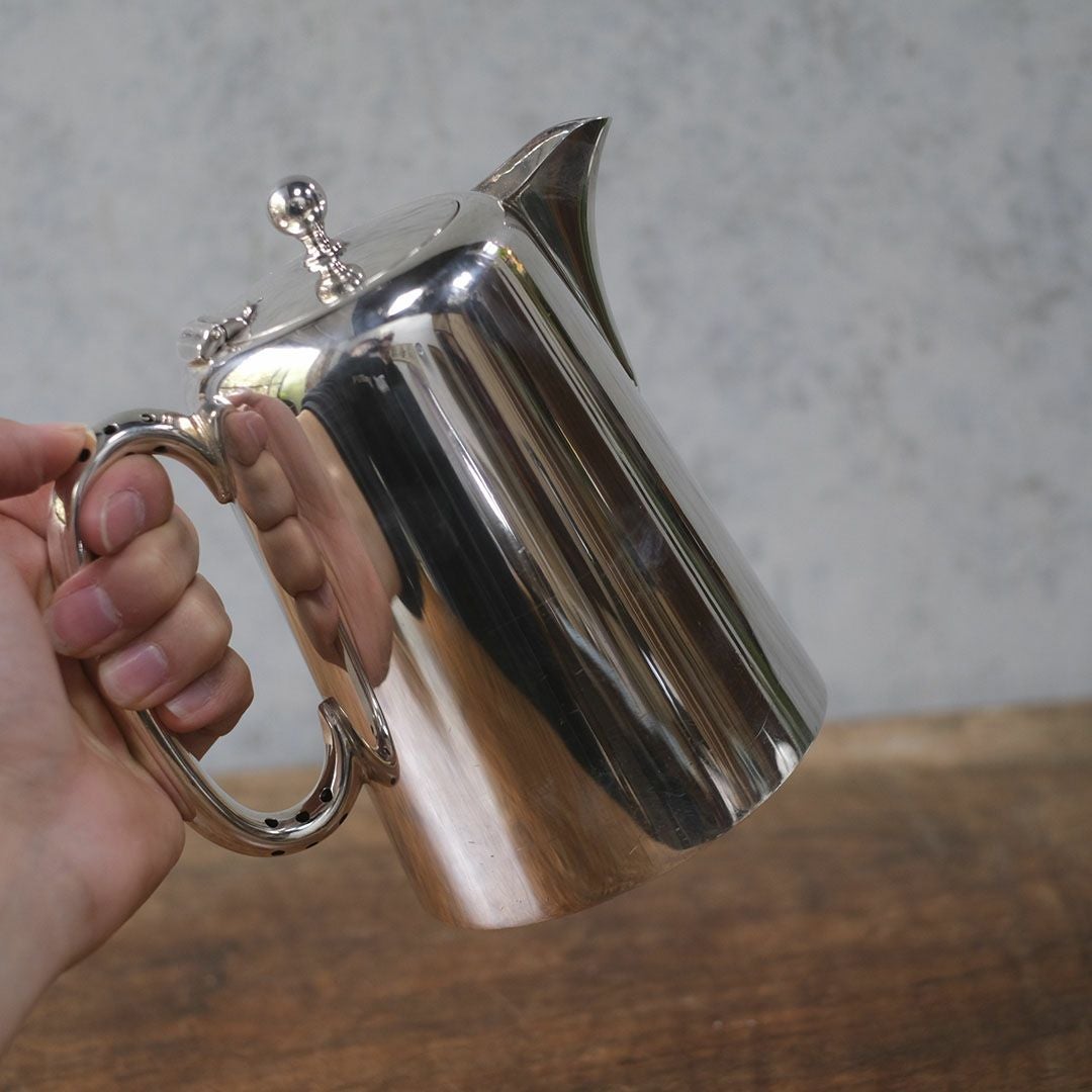 アンティークホットウォーターポット シルバープレート 銀メッキ イギリス4