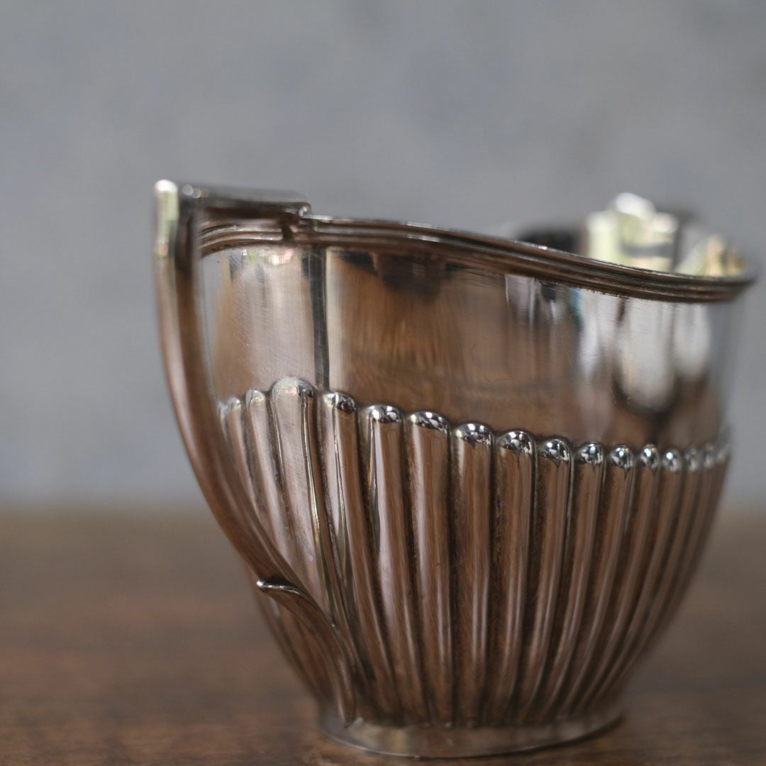 アンティークシュガーボウル シュガーポット シルバープレート 銀メッキ 6