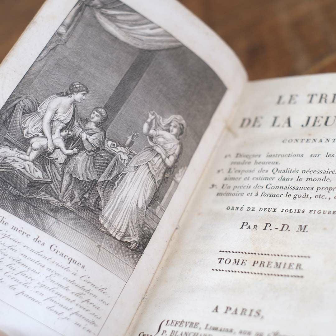 アンティークレザーブック 古書 本 19世紀 フランス 7