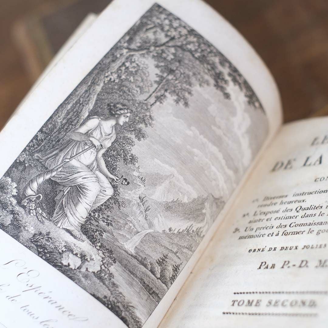 アンティークレザーブック 古書 本 19世紀 フランス 11