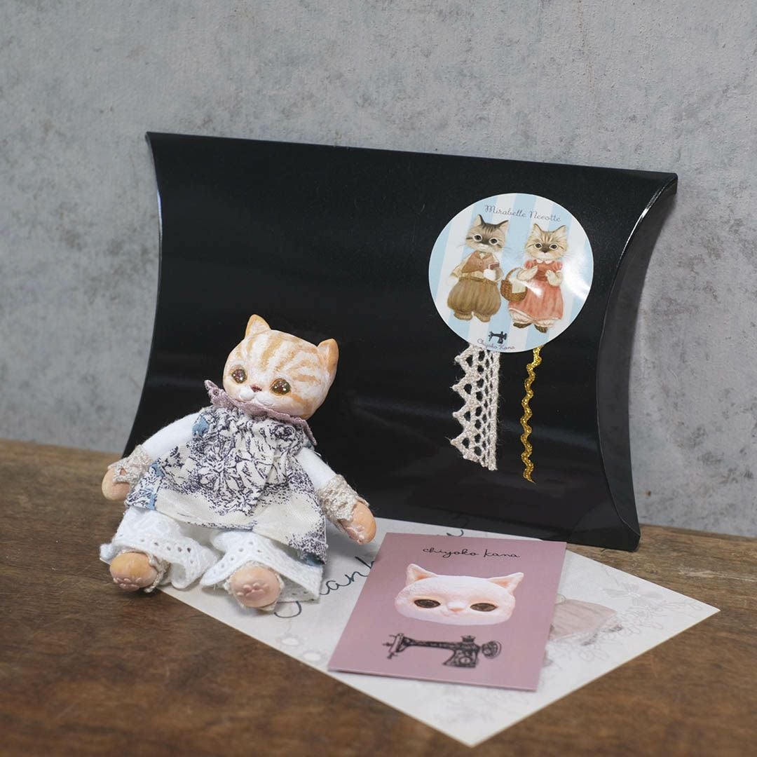 かわいい奏ちよこ ミニ猫 茶トラ 人形 ドール 空創アーティスト
