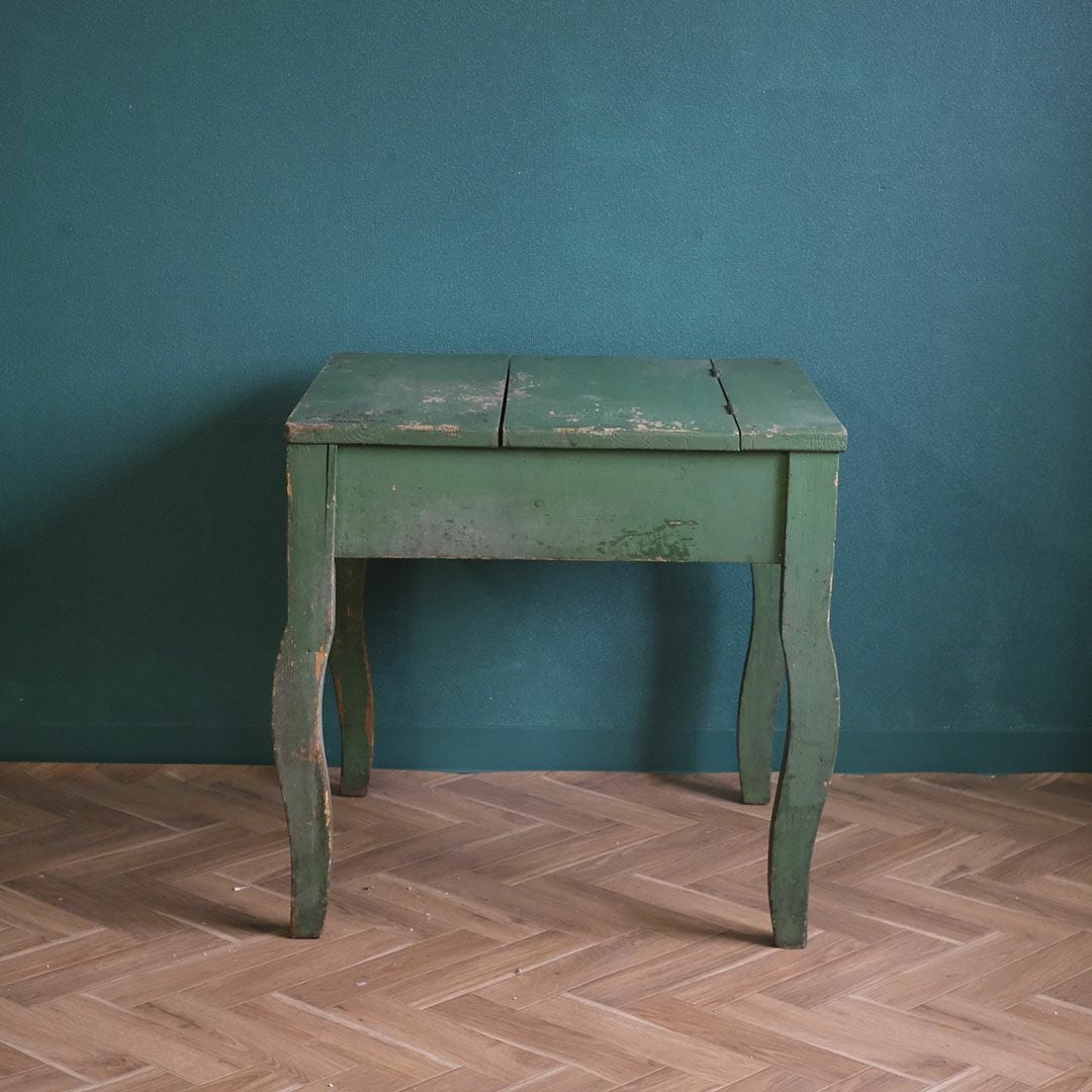 アンティークデスク パイン グリーンペイント イギリス アンティーク家具6