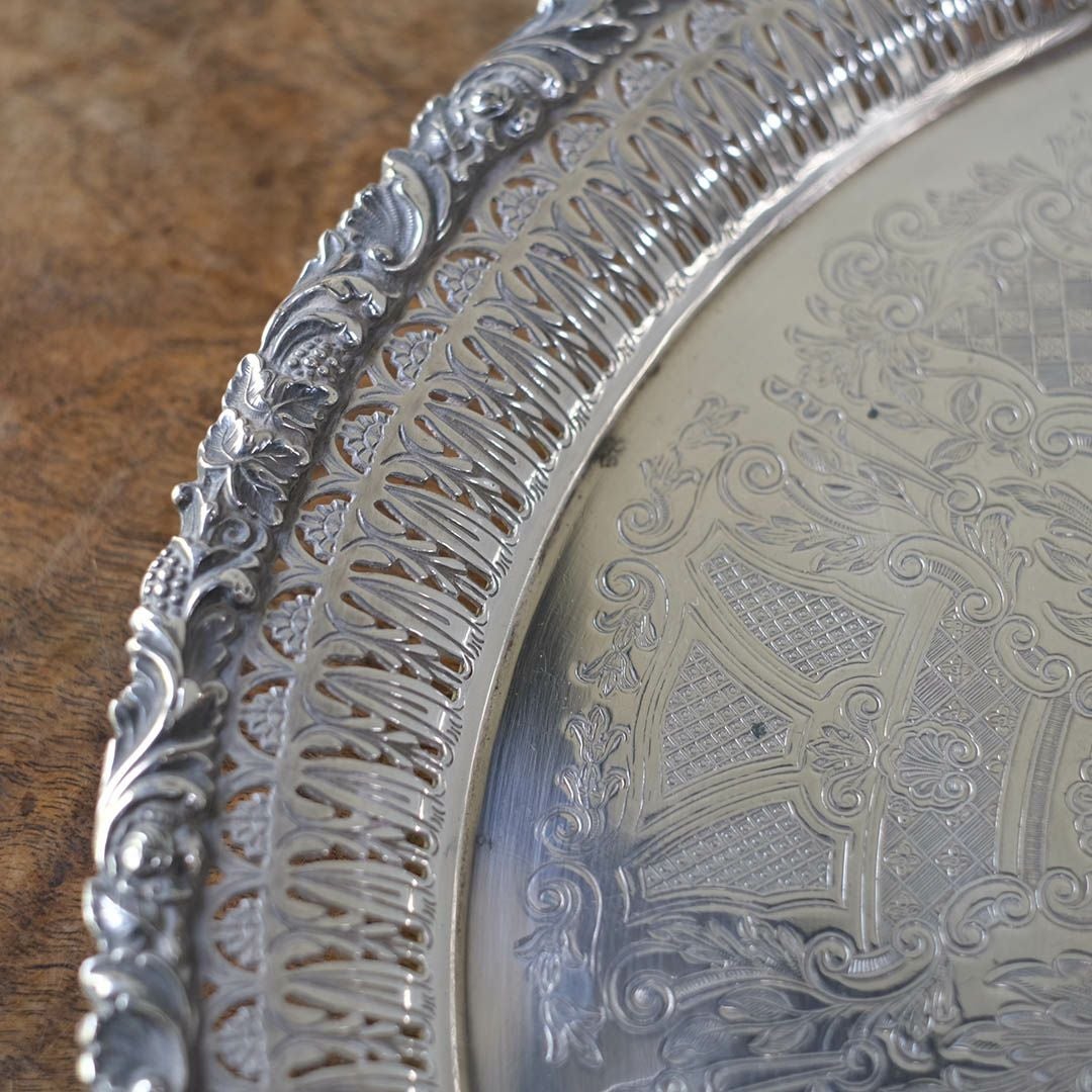 ヴィンテージトレイ シルバープレート 銀メッキ イギリス4