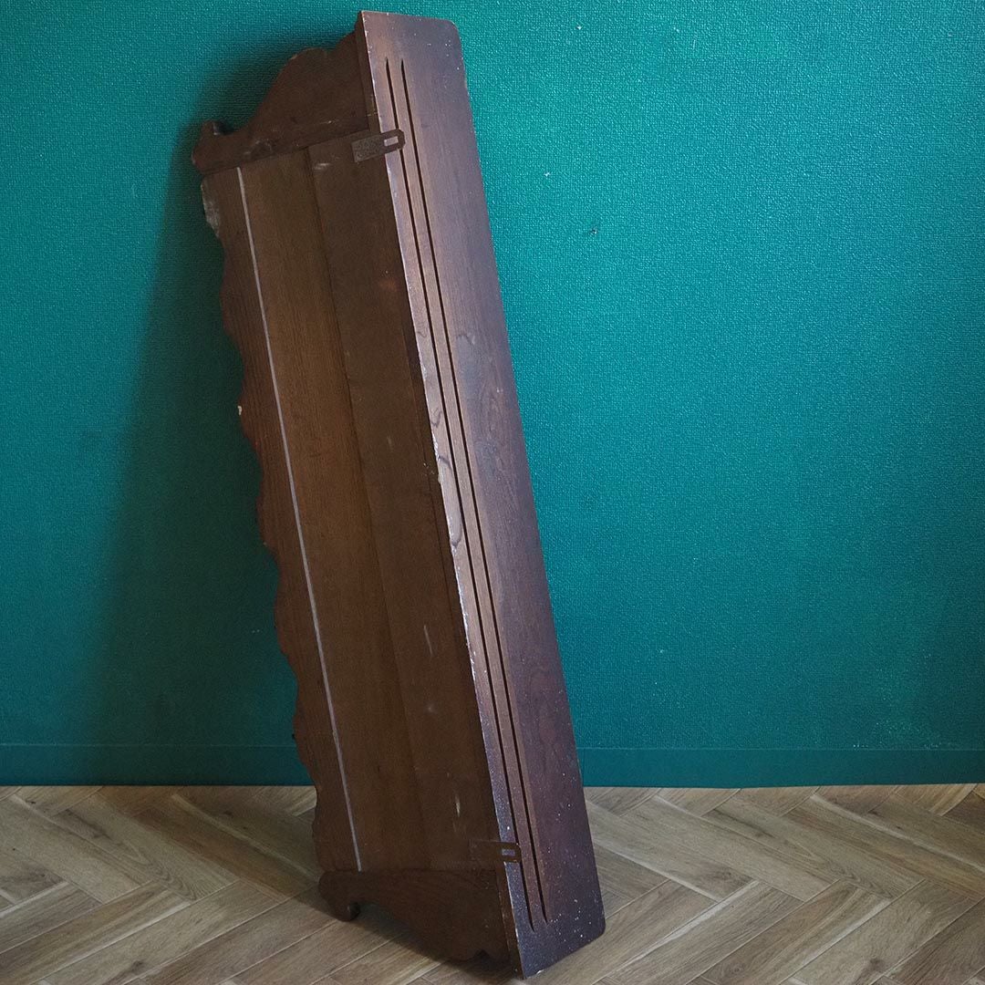 アンティークウォールシェルフ フックボード 彫り装飾 フランス アンティーク家具7