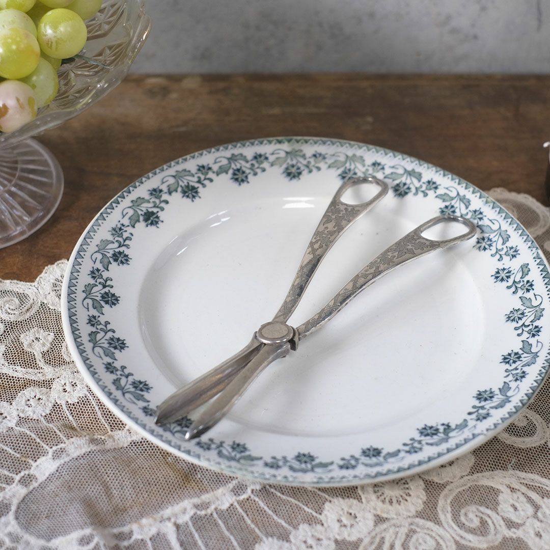 アンティークフルーツシザー シルバープレート 銀メッキ イギリスの