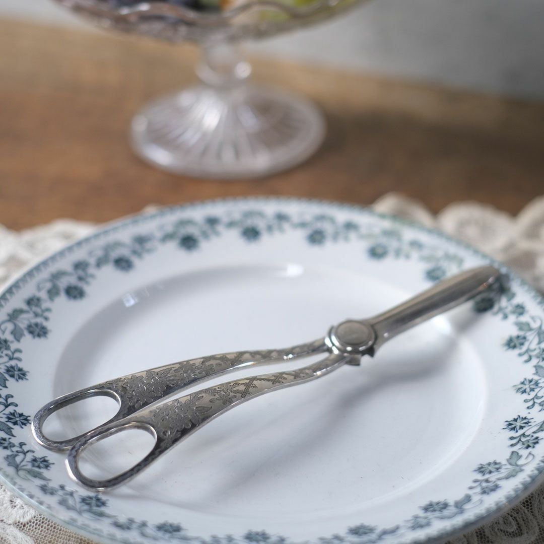 アンティークフルーツシザー シルバープレート 銀メッキ イギリス1