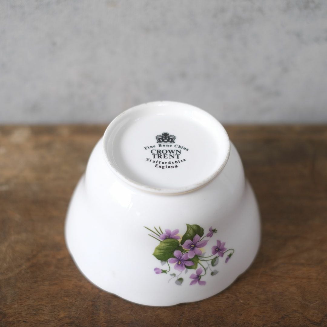 ヴィンテージシュガーボウル バイオレット 菫 イギリス7