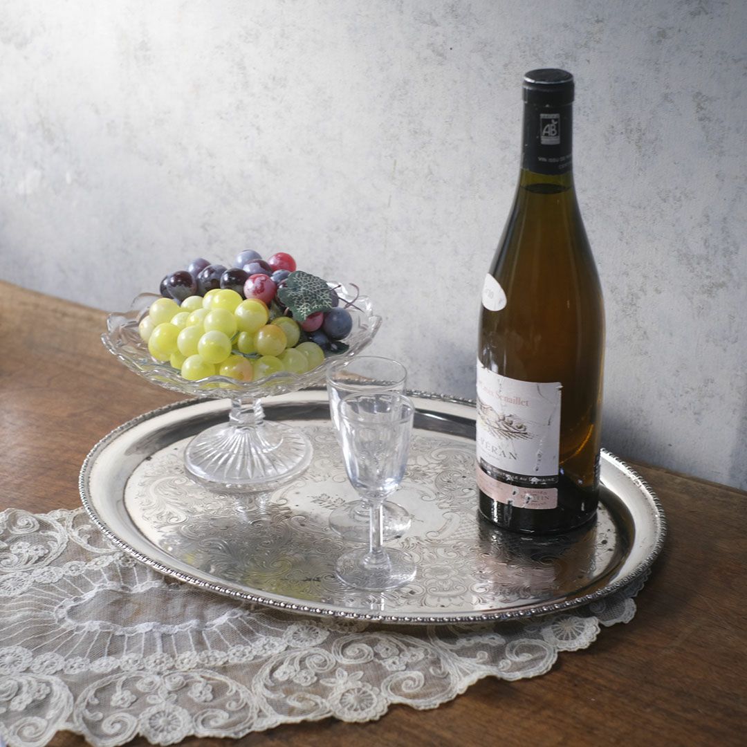 アンティークシルバープレートトレイ 銀メッキ イギリス1