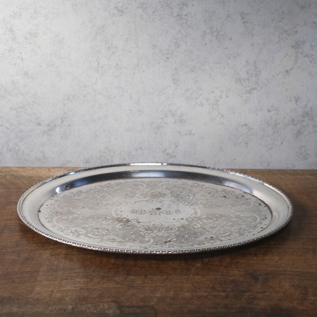 アンティークシルバープレートトレイ 銀メッキ イギリス2
