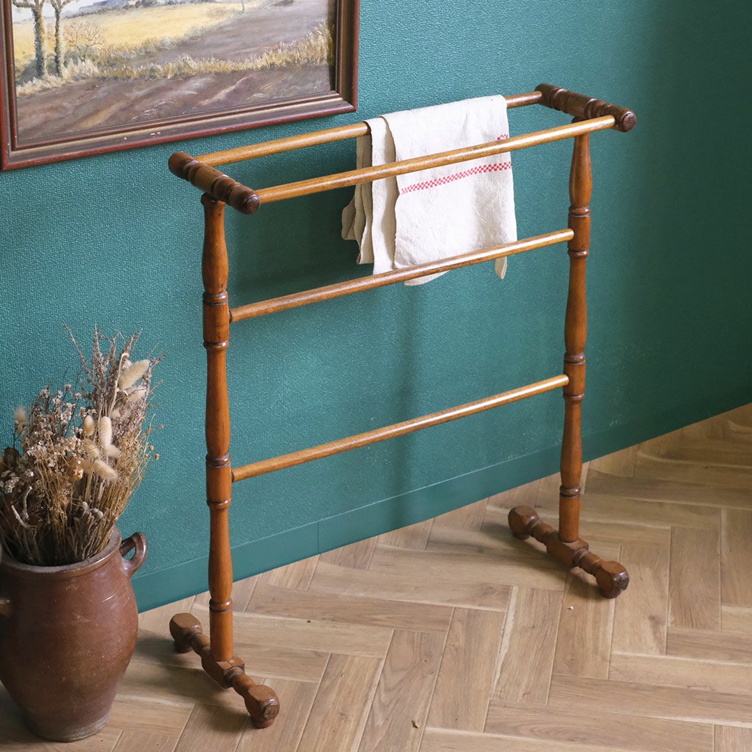 アンティーク タオルレール タオルハンガースタンド フランス1