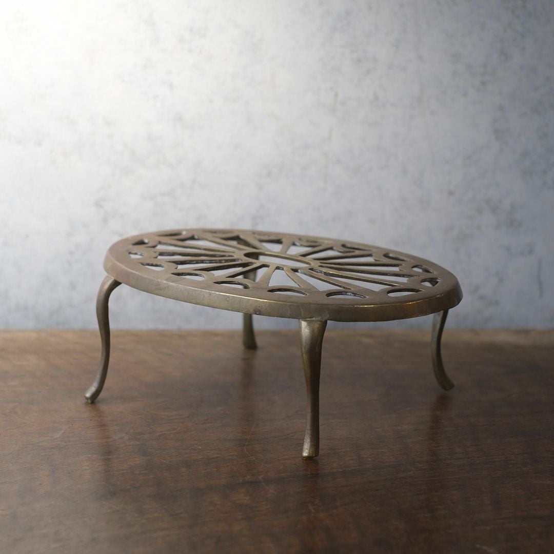 アンティークヴィクトリアンスタンド 真鍮 イギリス 2