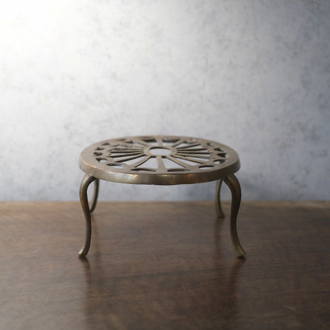 アンティークヴィクトリアンスタンド 真鍮 イギリス 4