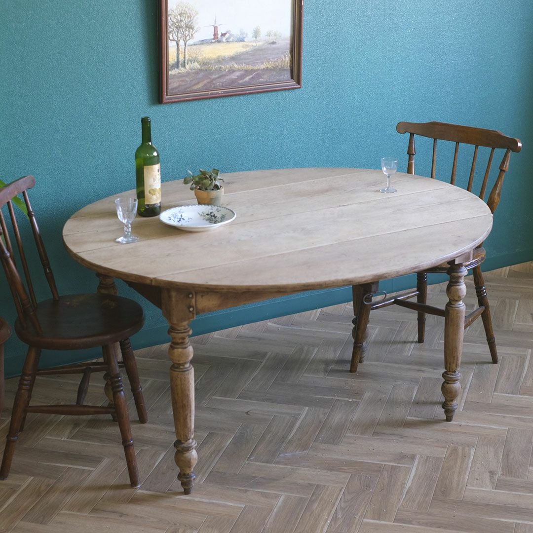 アンティーク ドロップリーフテーブル イギリス 可動天板 4～8人使用可 アンティーク家具1