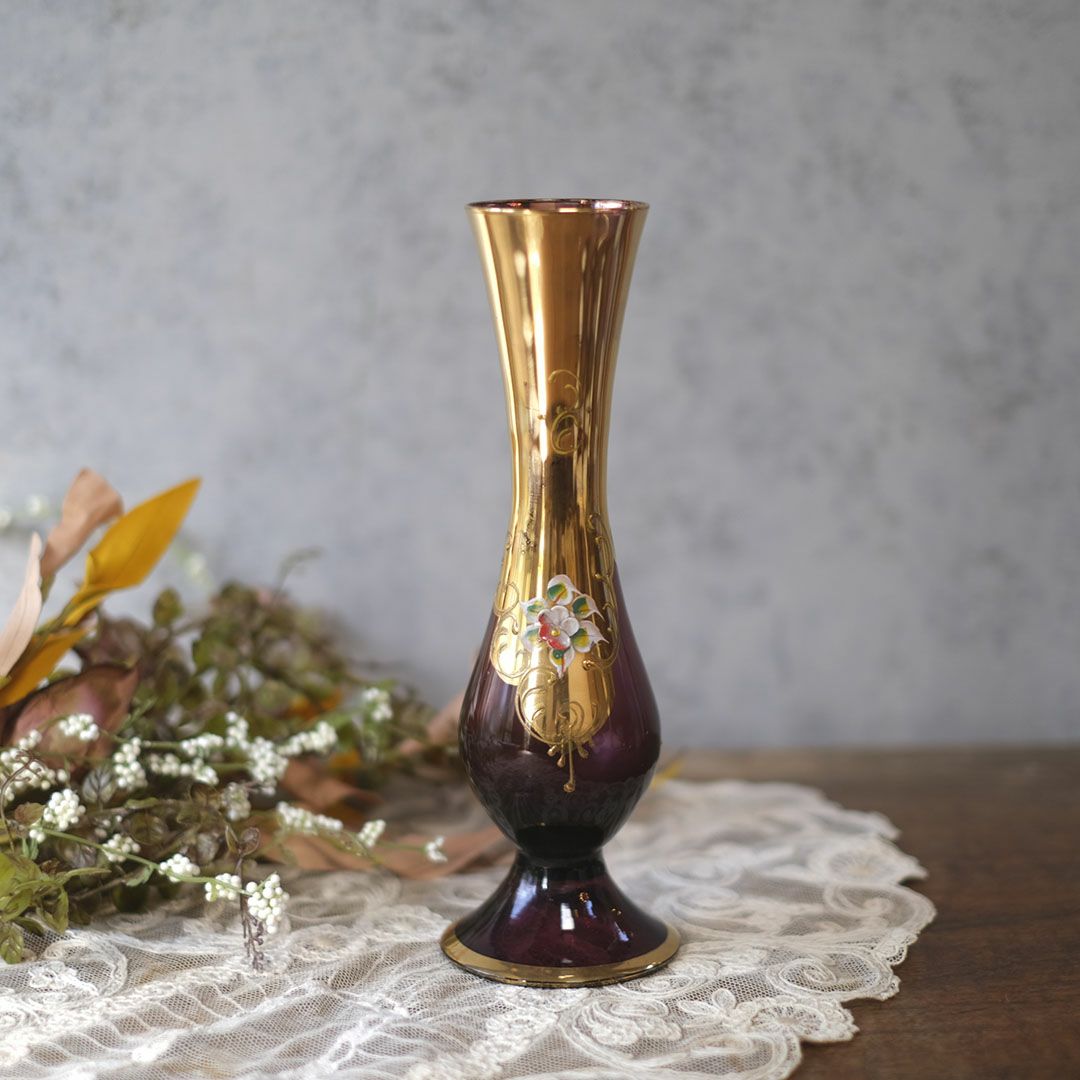 アンティーク花瓶 香水瓶 ボトル ガラス小物 (イギリス フランス