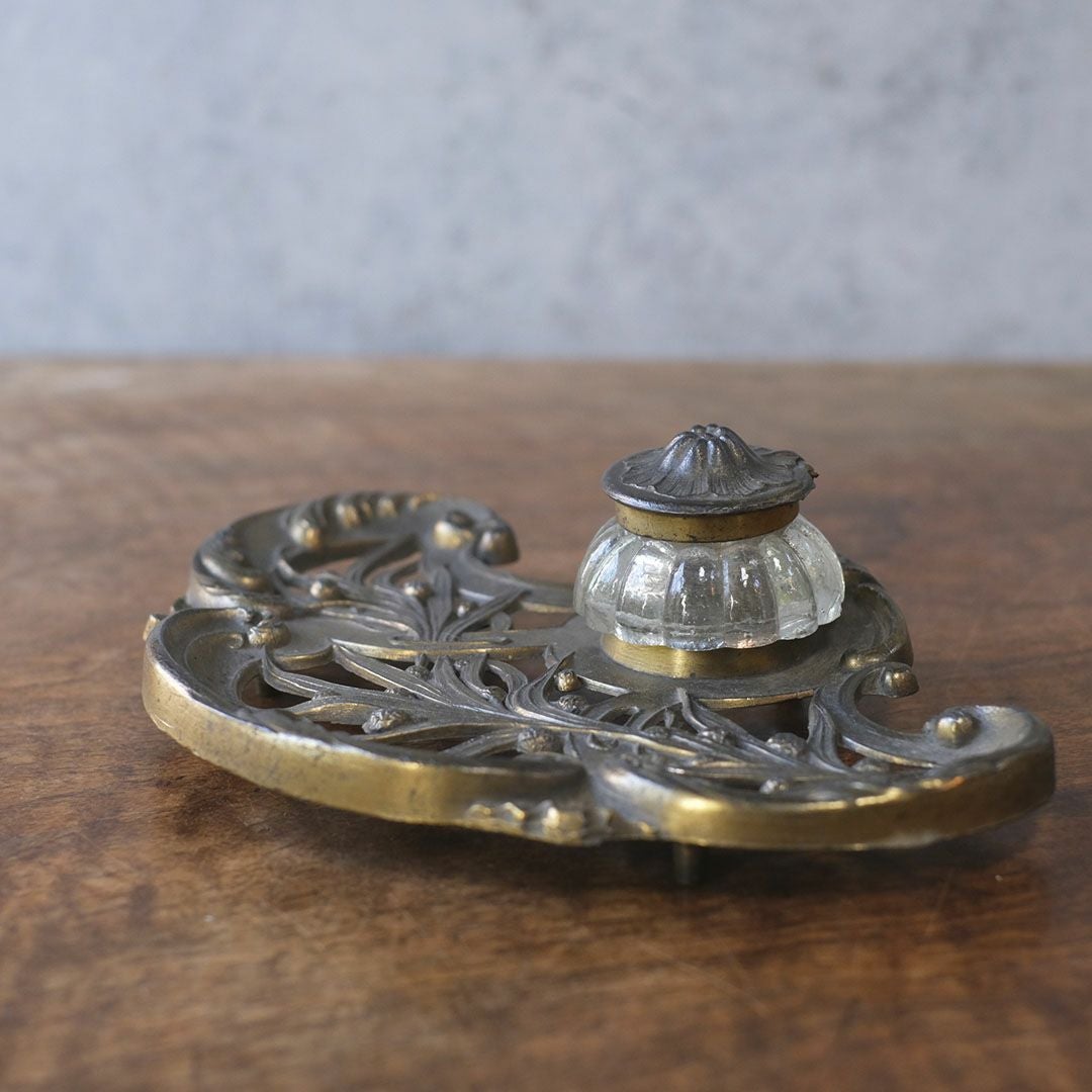 アンティークインクボトル アールヌゥーボー フランス アンティーク雑貨4