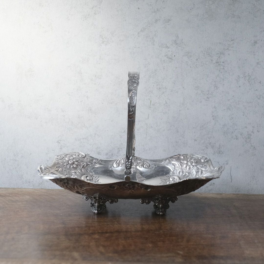 アンティークフルーツバスケット シルバープレート ヴィクトリアン 銀メッキ イギリス2