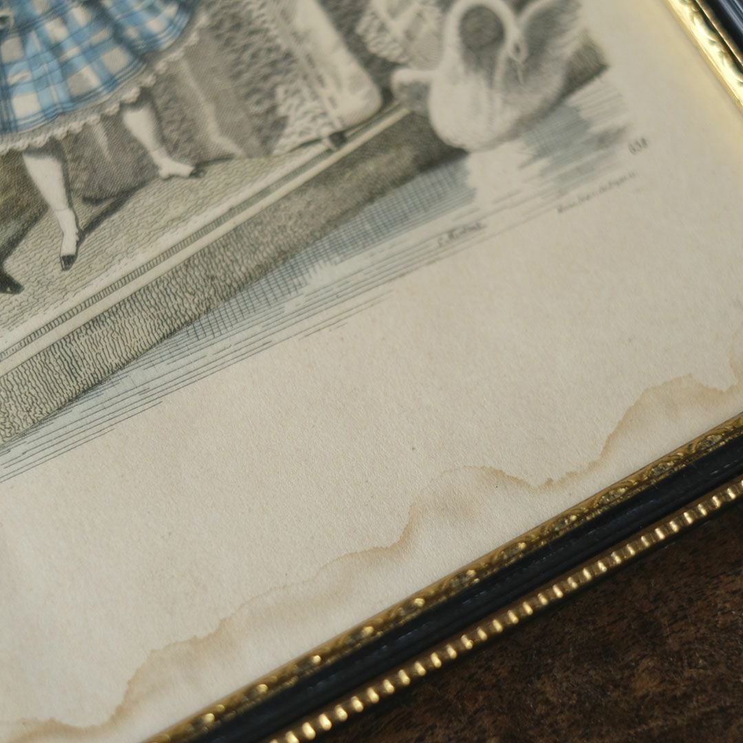 アンティークピクチャー 絵 リトグラフ フランス6