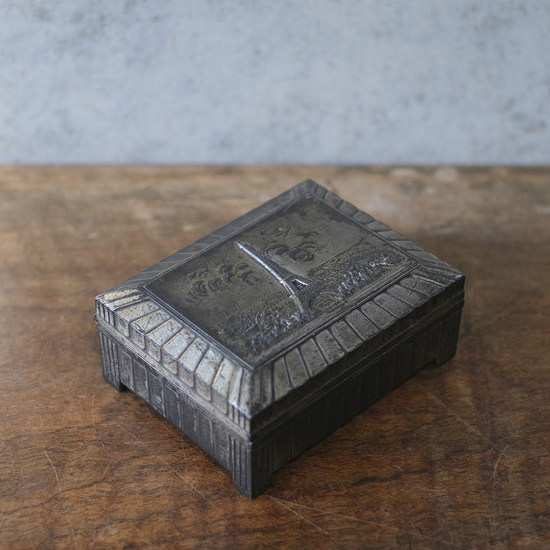 アンティークメタルボックス エッフェル塔 フランス2