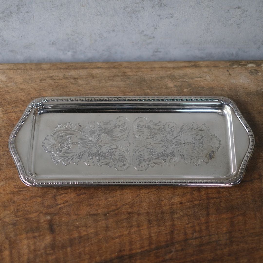 ヴィンテージトレイ シルバープレート 銀メッキ イギリス1