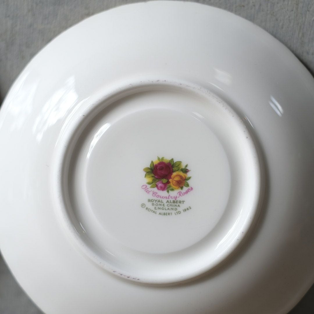 ヴィンテージ Royal Albertティーカップトリオ/old country rose イギリス ロイヤルアルバート 王室御用達11
