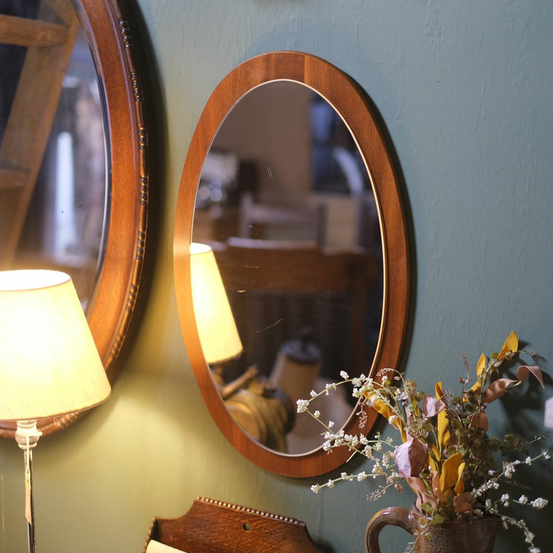 ヴィンテージミラー オーバル 楕円形 イギリスMALTO東京高円寺