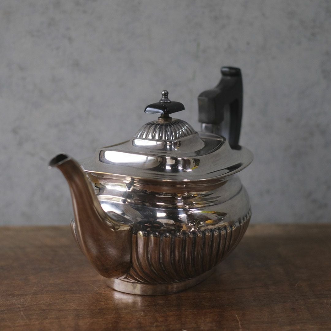 アンティークティーポット 3点セット シルバープレート 銀メッキ イギリス4