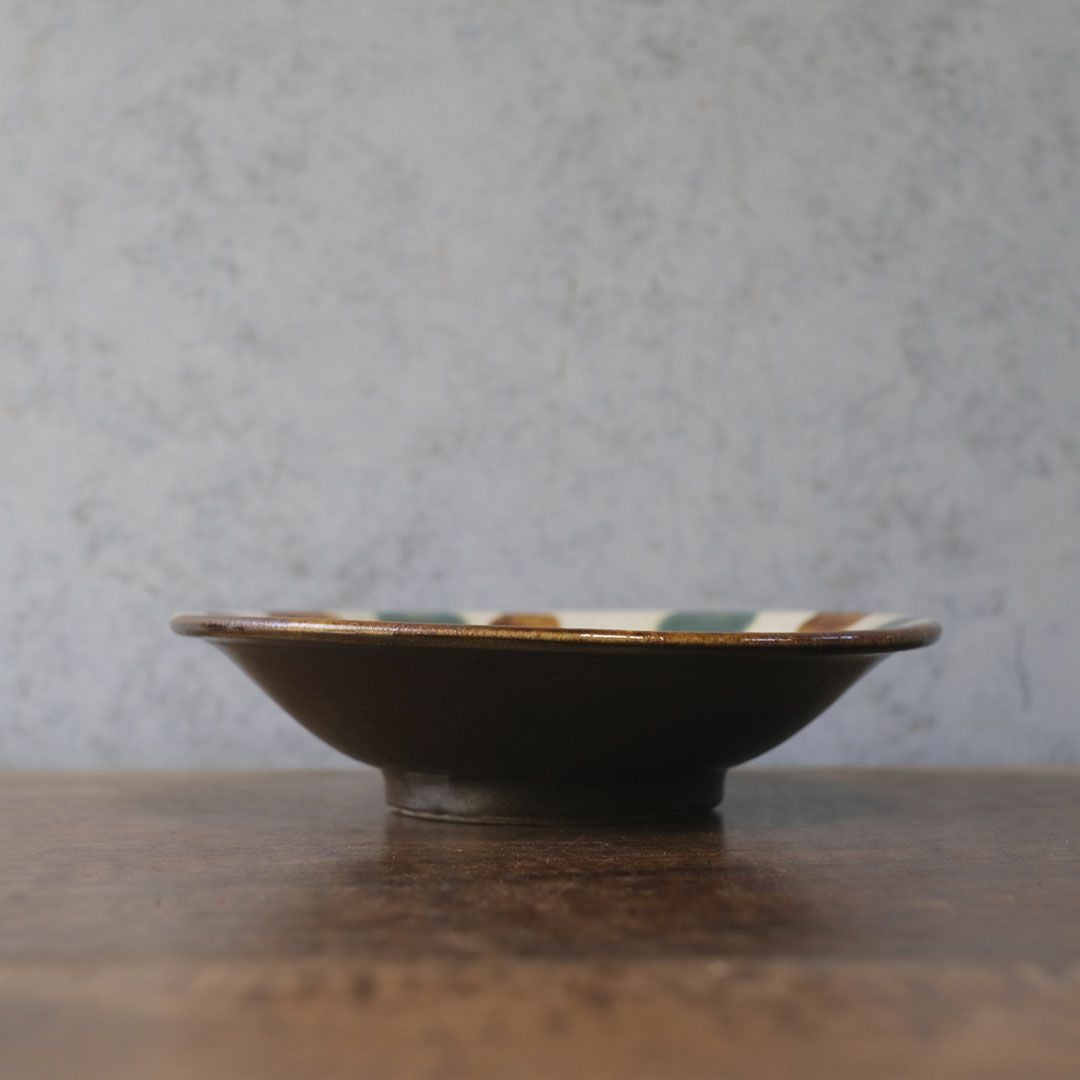 やちむん 松田共司 点打ち 大皿 読谷村北窯 一点物 沖縄 22.5cm の通販