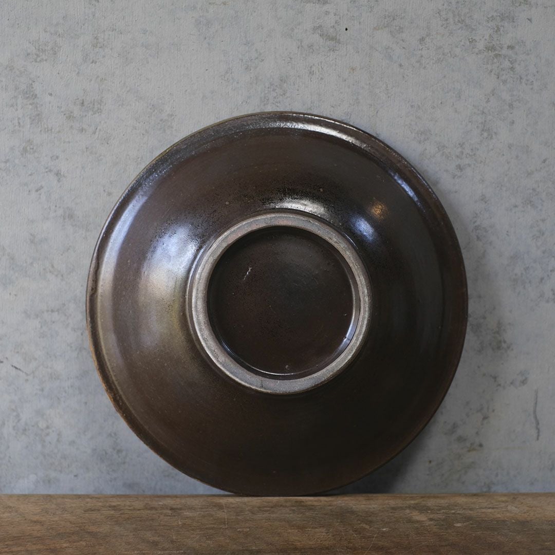 やちむん 松田共司 点打ち 大皿 読谷村北窯 一点物 沖縄 22.5cm の通販