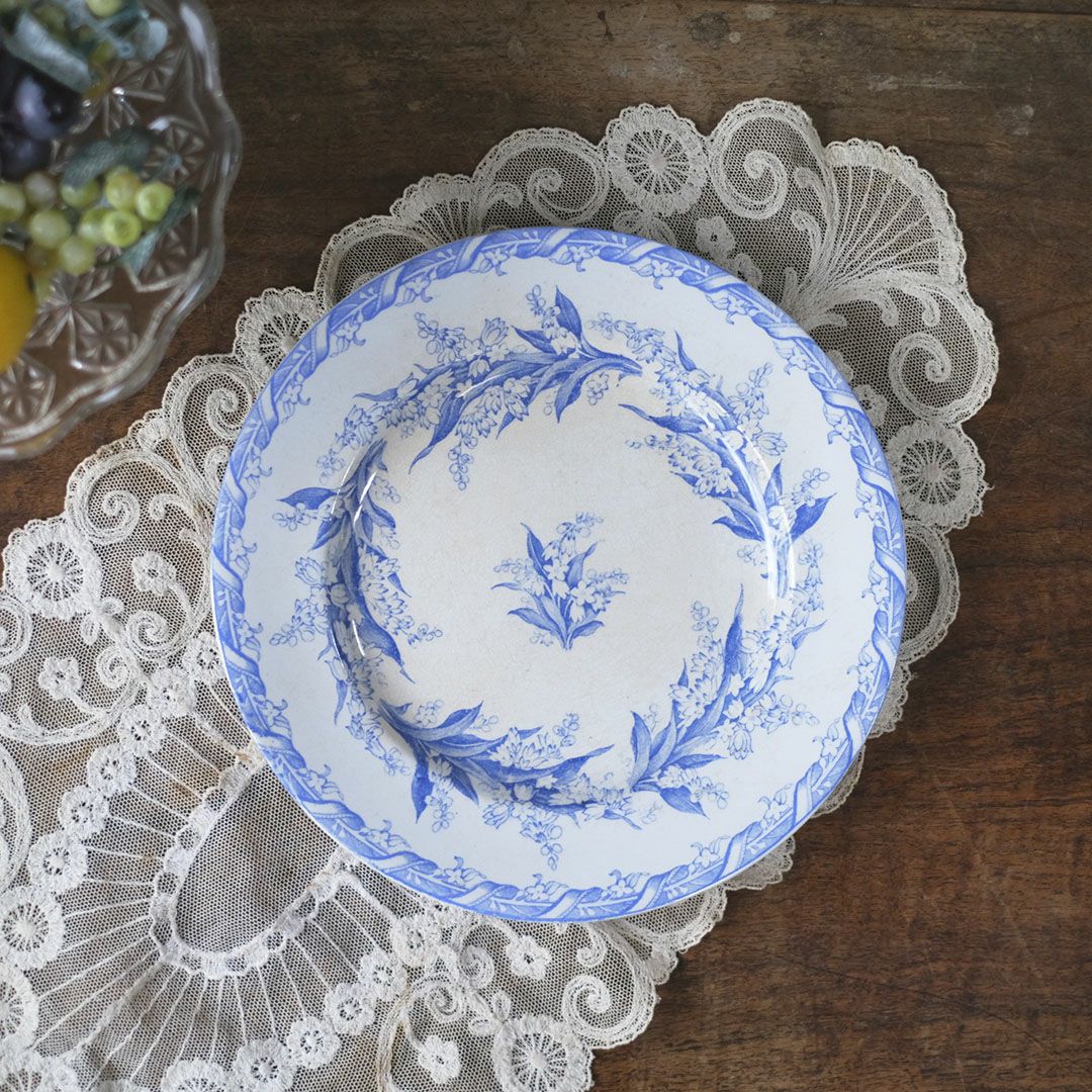 アンティークプレート エミール・ブルジョワ（Emile Bourgeois）　鈴蘭 フランス