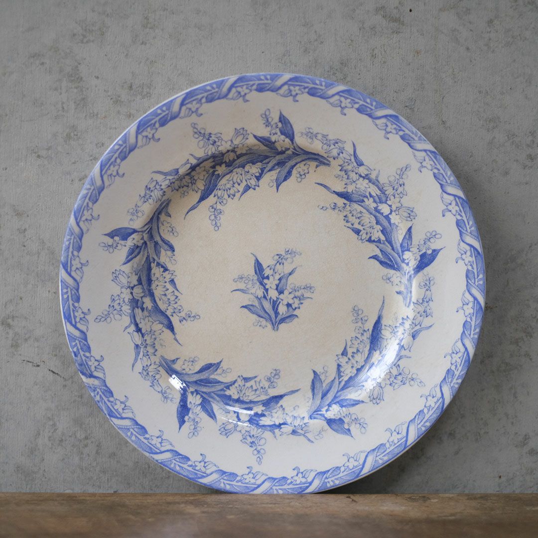 アンティークプレート エミール・ブルジョワ（Emile Bourgeois）　鈴蘭 フランス2