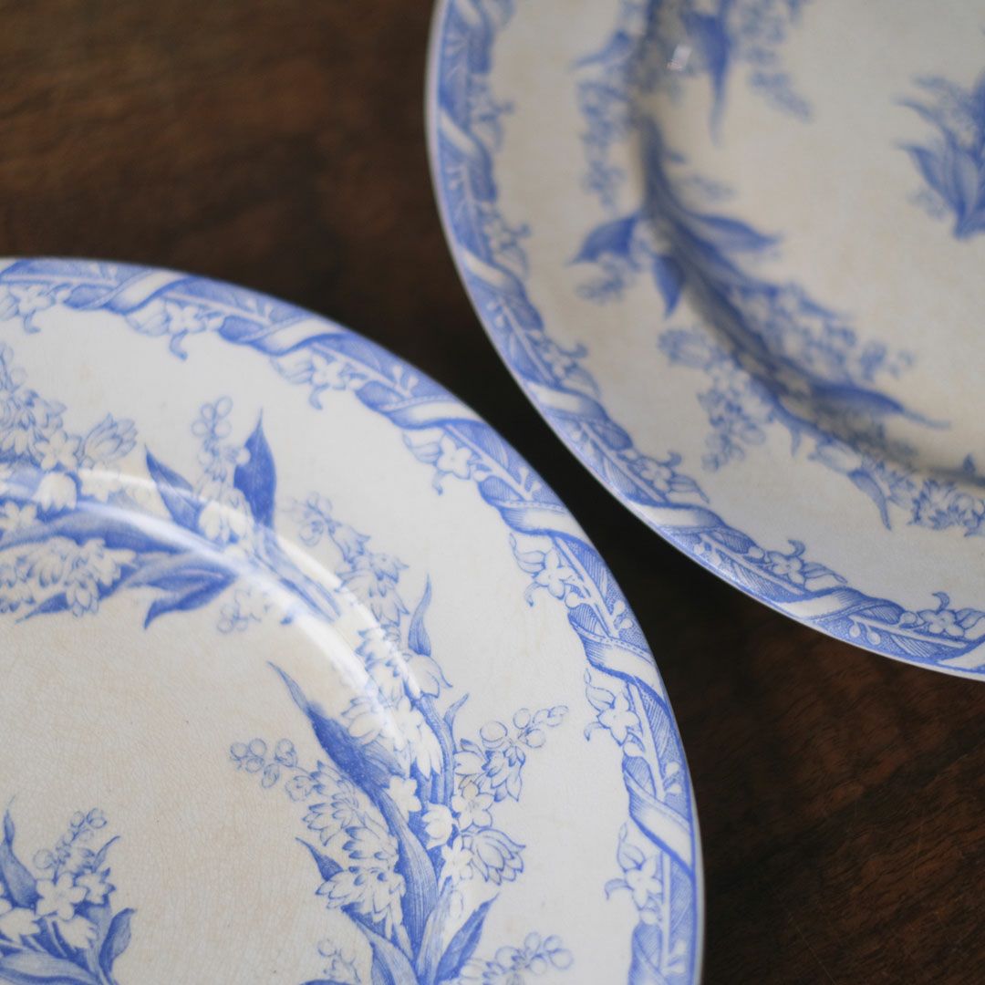 アンティークプレート エミール・ブルジョワ（Emile Bourgeois）　鈴蘭 フランス4