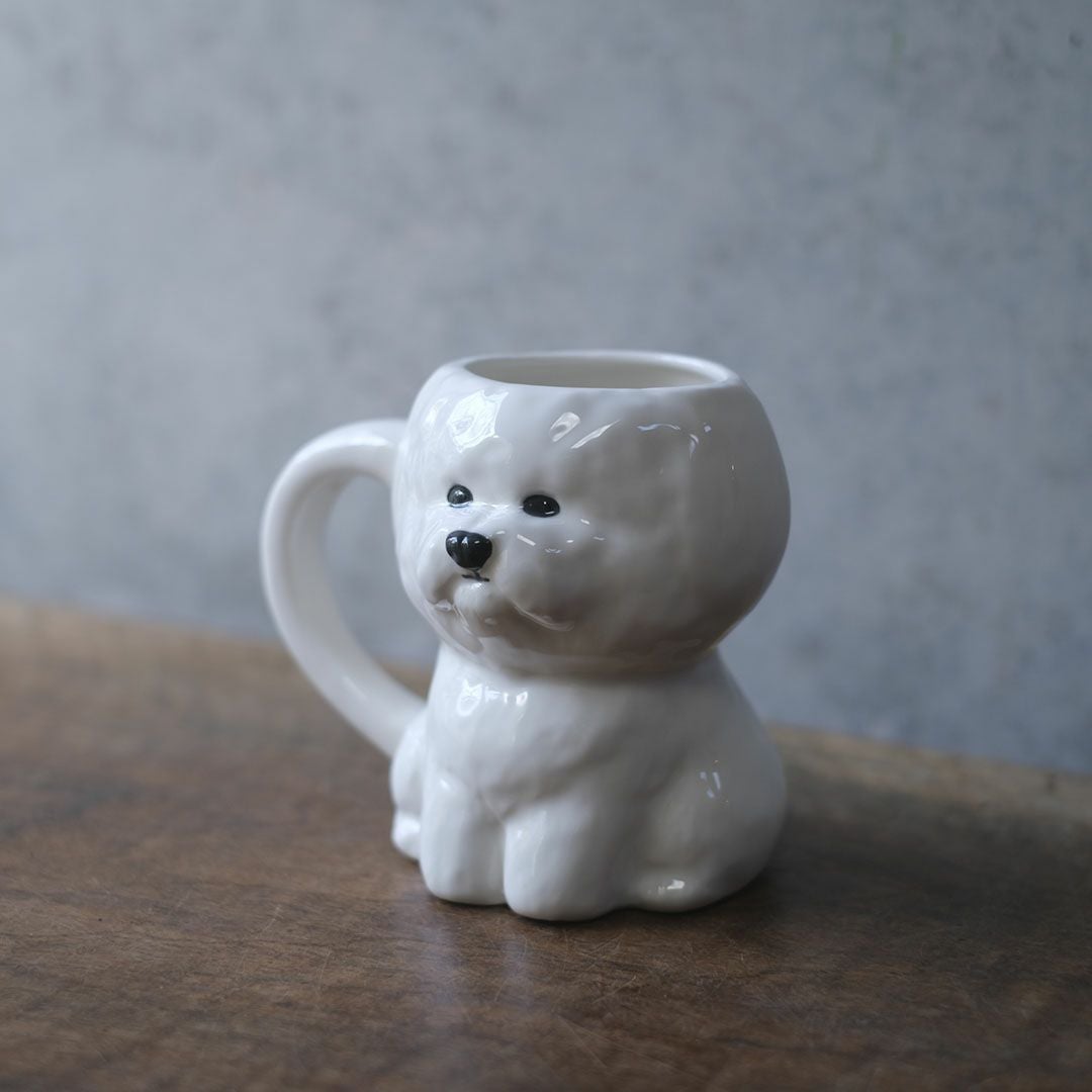 かわいいビションフリーゼのマグ