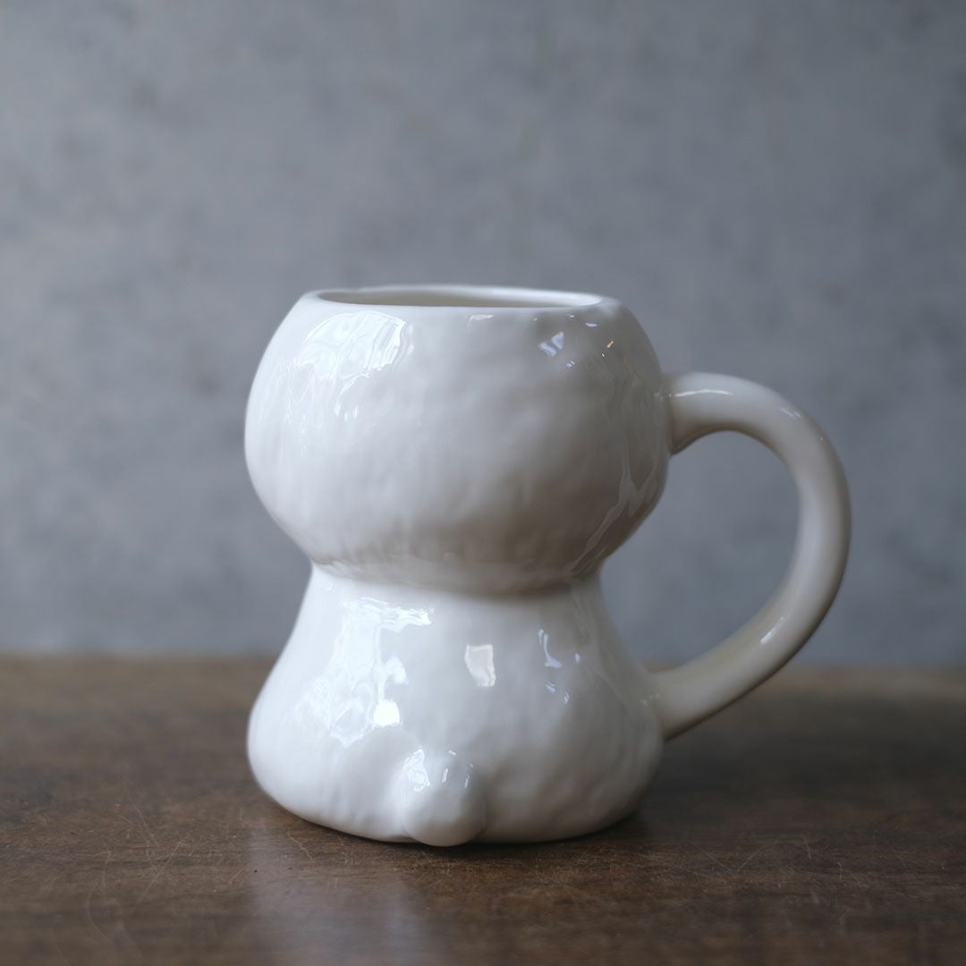 ビションフリーゼマグの後ろ姿