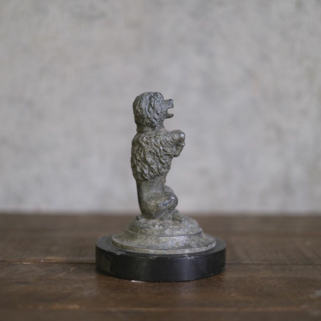 アンティーク ドッグオブジェ プードル 鋳物 犬5