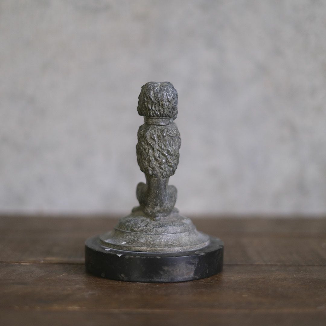 アンティーク ドッグオブジェ プードル 鋳物 犬6