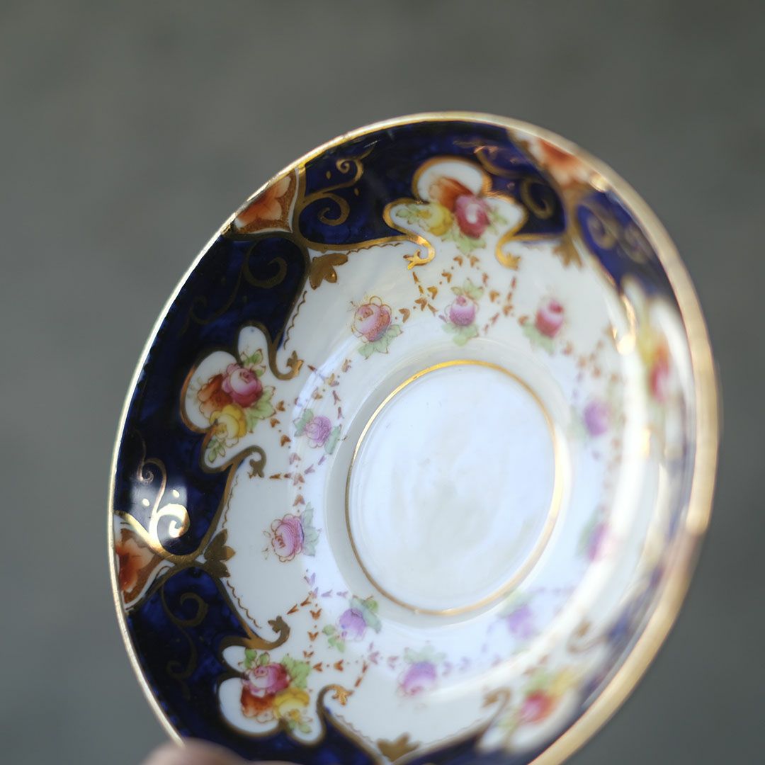 アンティークティーカップトリオ　ヴィクトリアンローズ　BESWICK&SONS ベスウィック陶器 イギリス4