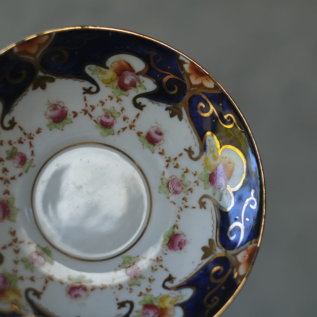 アンティークティーカップトリオ　ヴィクトリアンローズ　BESWICK&SONS ベスウィック陶器 イギリス5