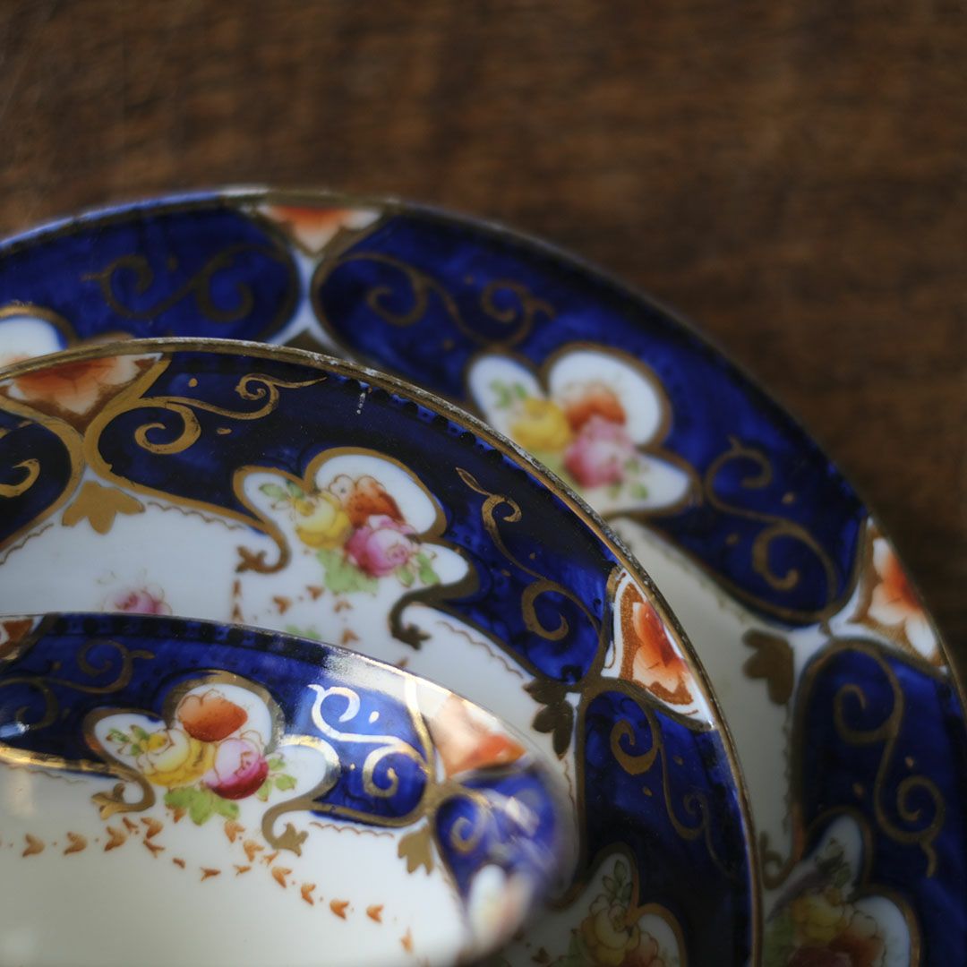 アンティークティーカップトリオ　ヴィクトリアンローズ　BESWICK&SONS ベスウィック陶器 イギリス7