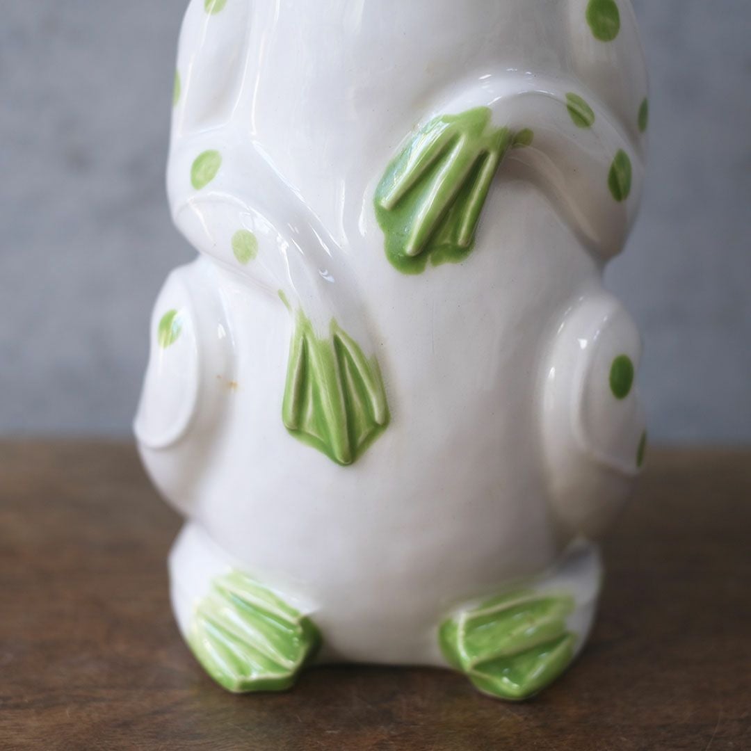 ヴィンテージシュティーポット Schmid Design Folio（シュミット・デザイン・フォリオ） カエルモチーフ 水玉模様 逆輸入 日本7