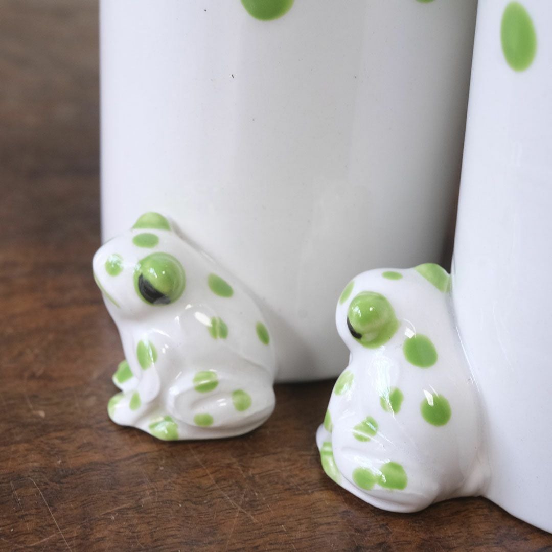 ヴィンテージマグカップ Schmid Design Folio（シュミット・デザイン・フォリオ） カエルモチーフ 水玉模様 逆輸入 日本3