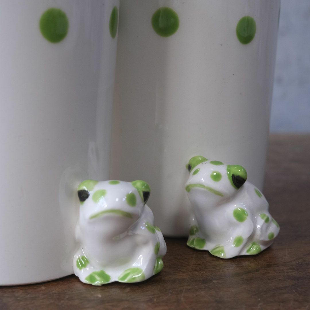 ヴィンテージマグカップ Schmid Design Folio（シュミット・デザイン・フォリオ） カエルモチーフ 水玉模様 逆輸入 日本4