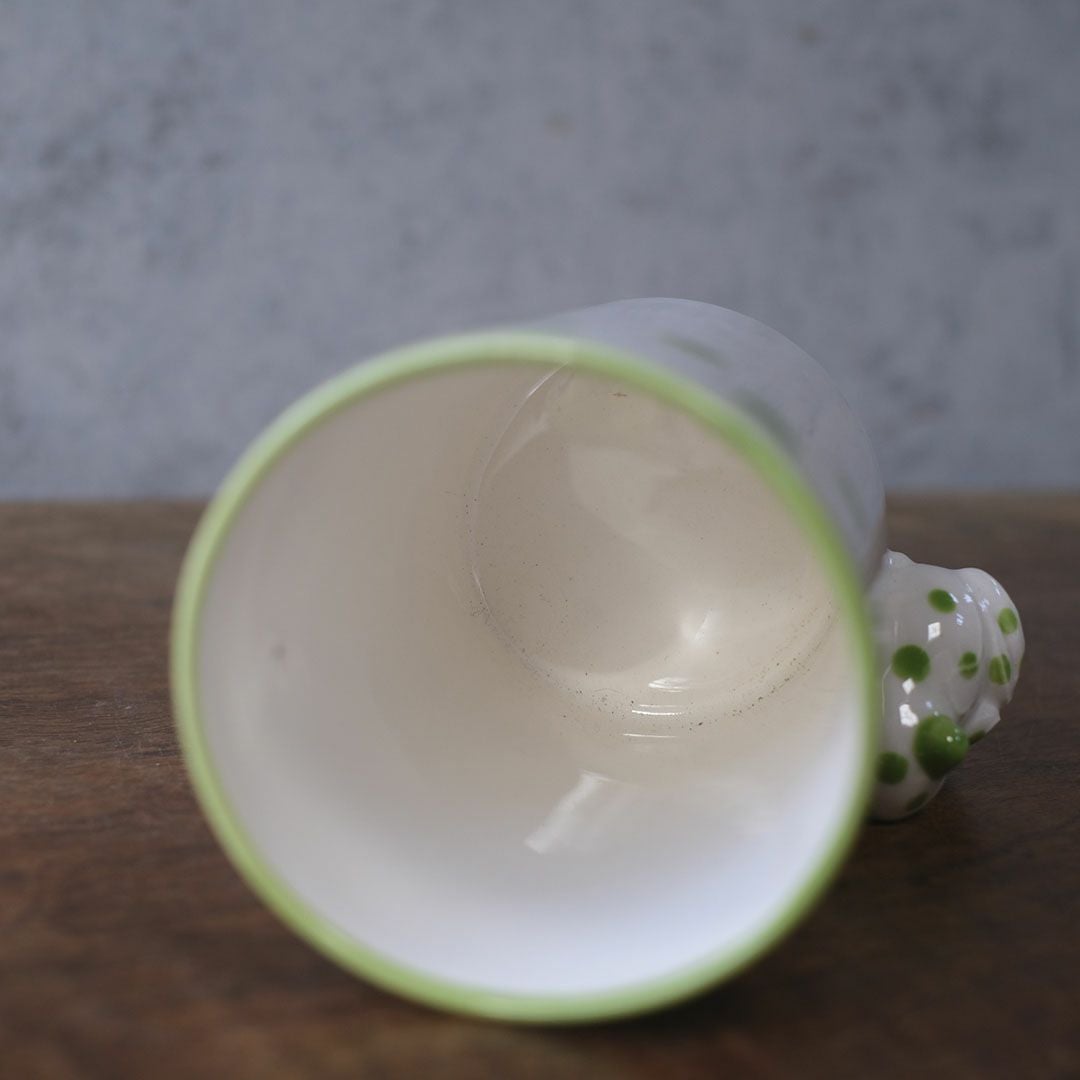 ヴィンテージマグカップ Schmid Design Folio（シュミット・デザイン・フォリオ） カエルモチーフ 水玉模様 逆輸入 日本6