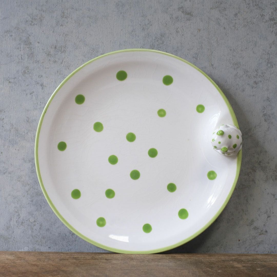 ヴィンテージプレート 皿 Schmid Design Folio（シュミット・デザイン・フォリオ） カエルモチーフ 水玉模様 逆輸入 日本2