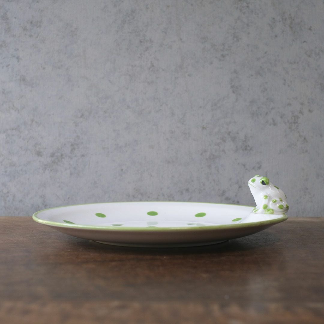 ヴィンテージプレート 皿 Schmid Design Folio（シュミット・デザイン・フォリオ） カエルモチーフ 水玉模様 逆輸入 日本3