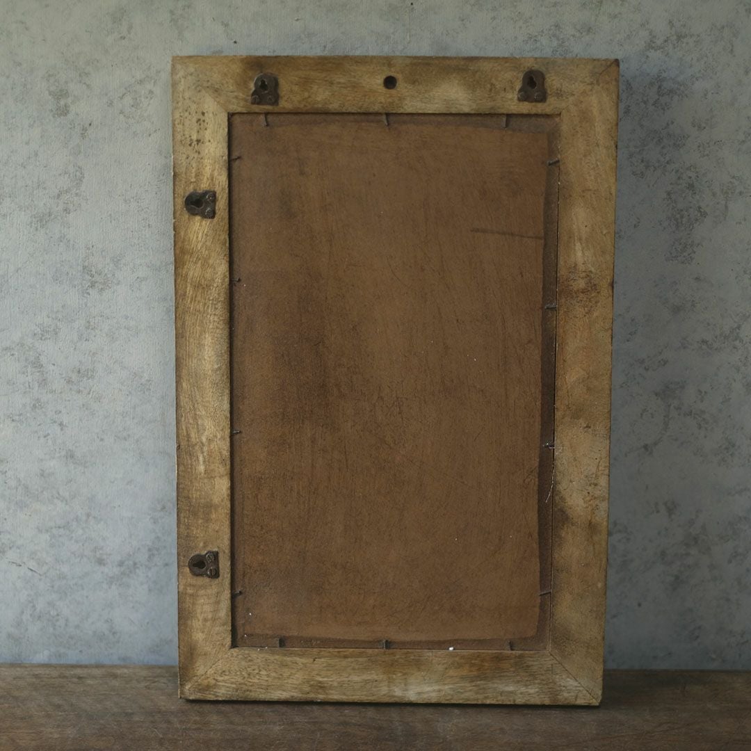 アンティークタイル壁掛けミラー 大正レトロな鏡6