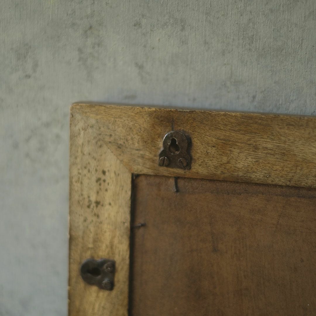 アンティークタイル壁掛けミラー 大正レトロな鏡7